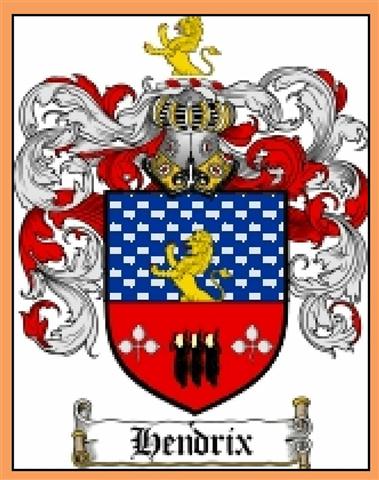 Hendrix Family Crest Hendrix Family Crest